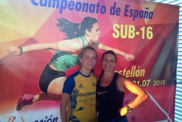 La atleta isleña Julia García García en el Andaluz Indoor
