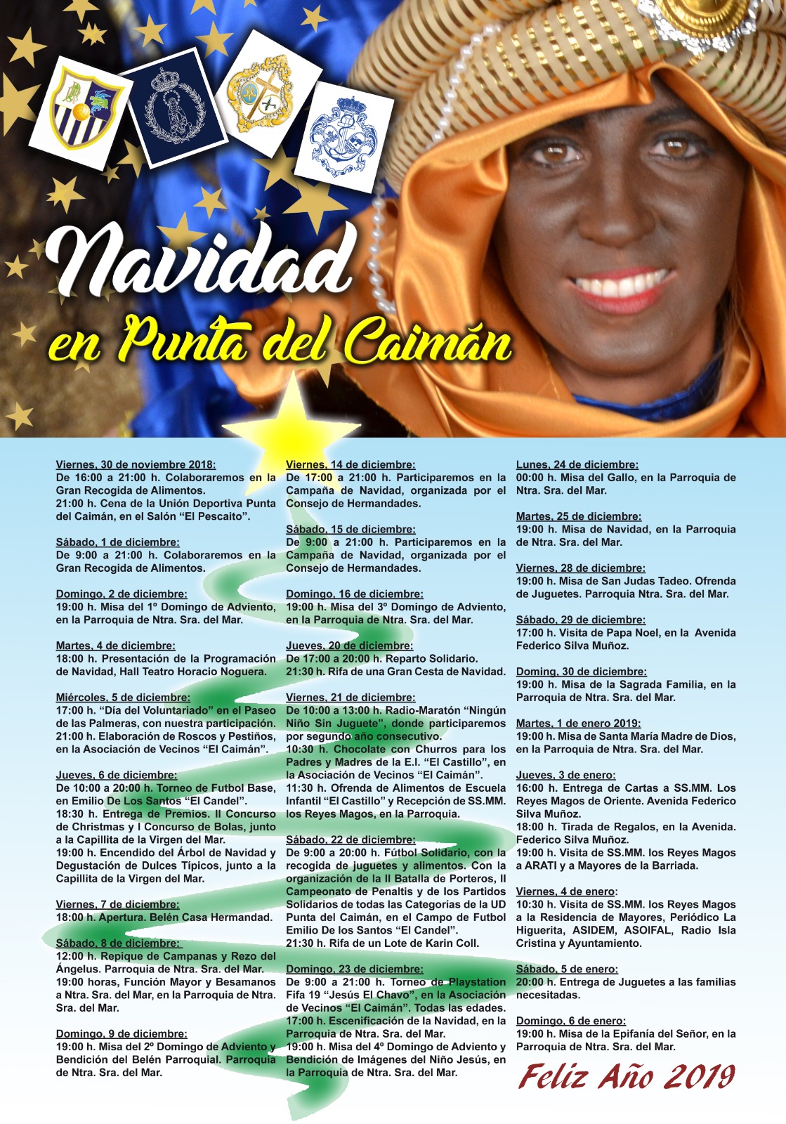Programación Navidad 2018 en Punta del Caimán, Isla Cristina