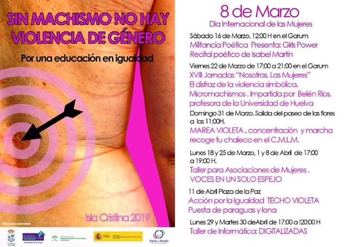 Programación “Día Internacional de las Mujeres” Isla Cristina