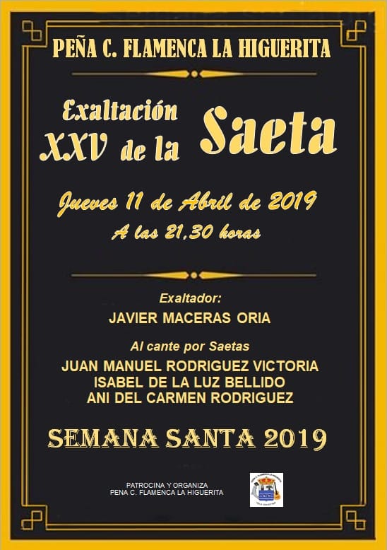 XXV Exaltación a la Saeta en la Peña Flamenca La Higuerita