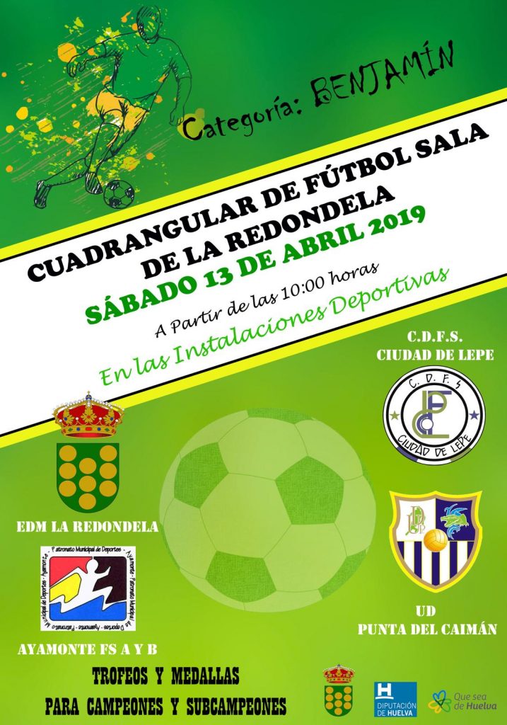 El benjamín del Punta del Caimán participa en el Cuadrangular de Fútbol Sala de La Redondela