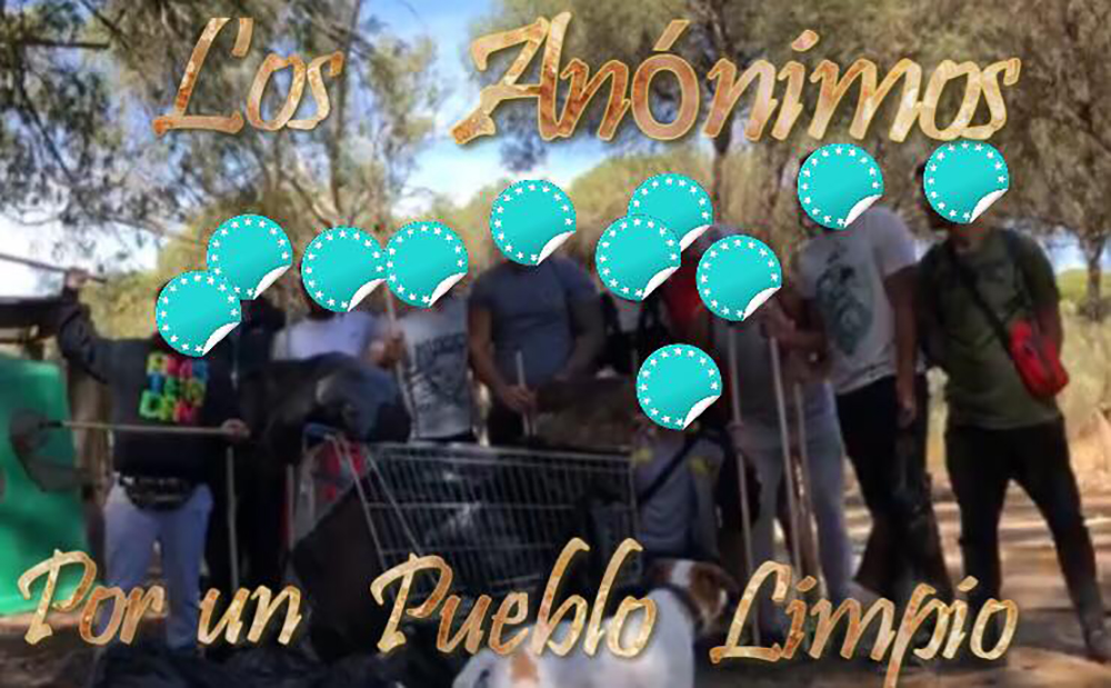 Jóvenes anónimos de Isla Cristina se unen para limpiar las zonas más sucias del municipio