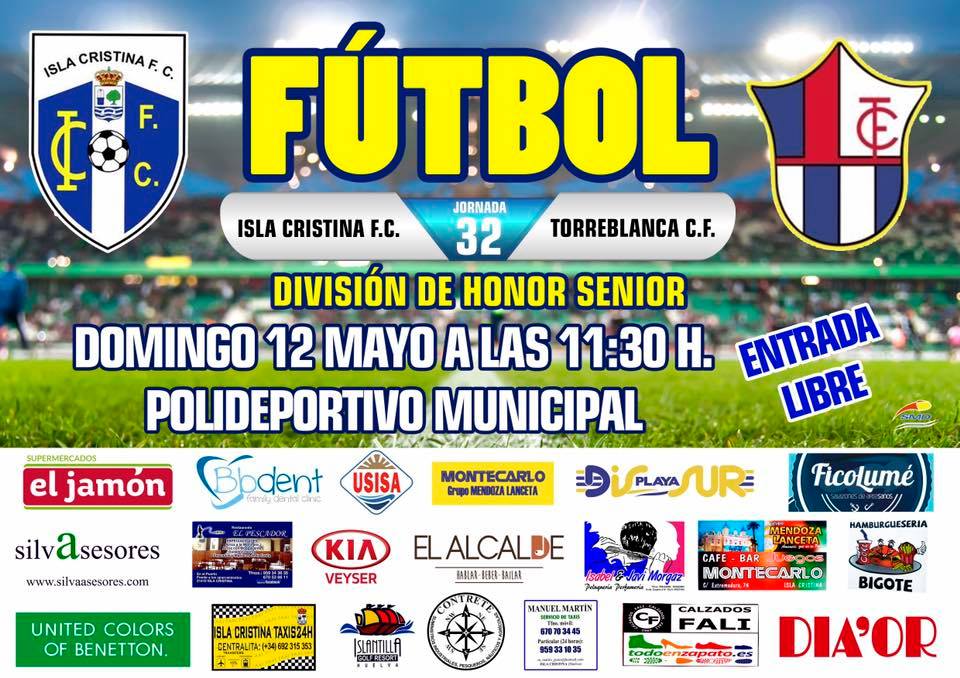 Este domingo todos al Municipal para apoyar nuestro Isla Cristina FC