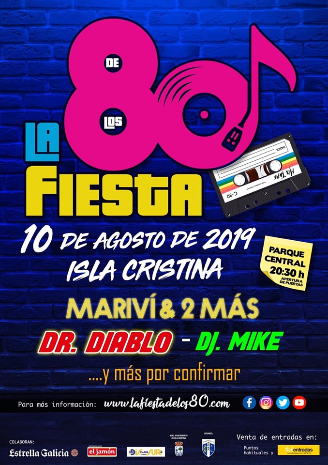 La mejor Fiesta de los 80 en Isla Cristina