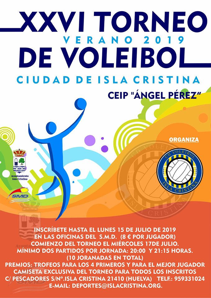 Abierta las inscripciones para el XXVI Torneo de Voleibol Ciudad de Isla Cristina