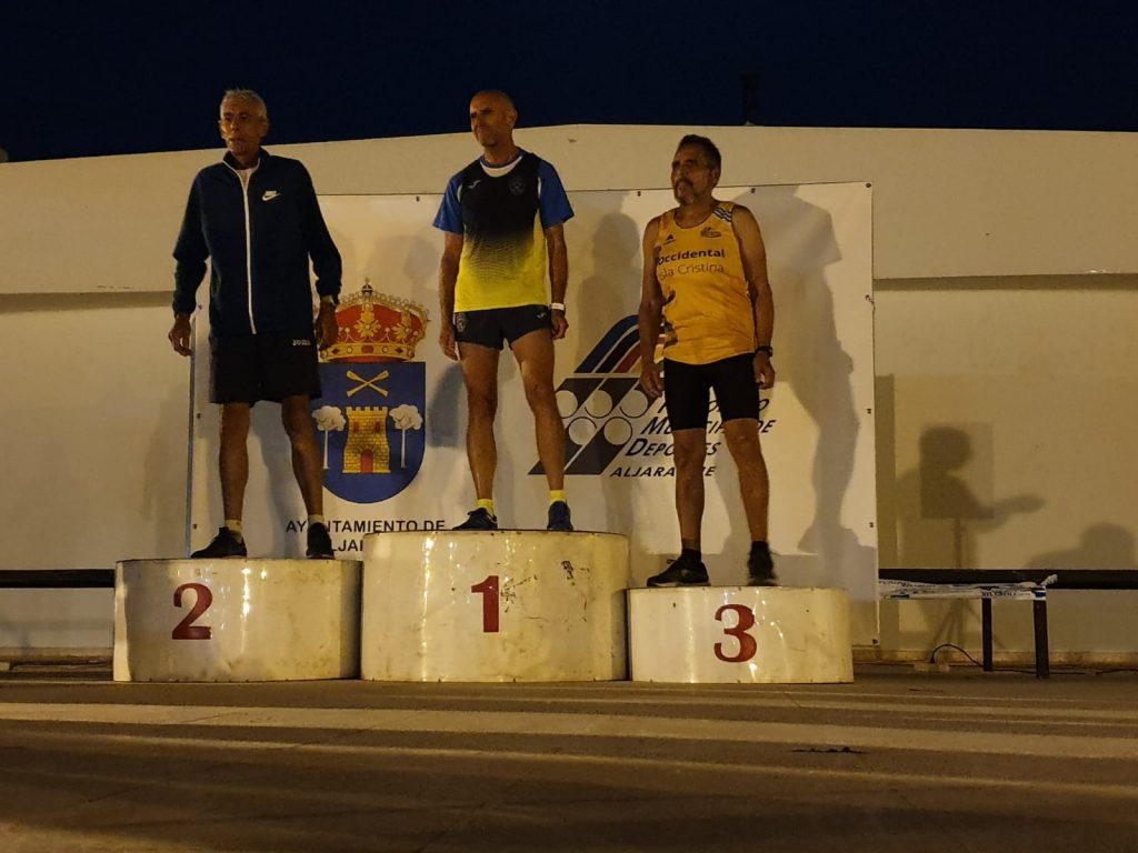 Joaquín Santos, tercer clasificado en la I Carrera Nocturna de Aljaraque