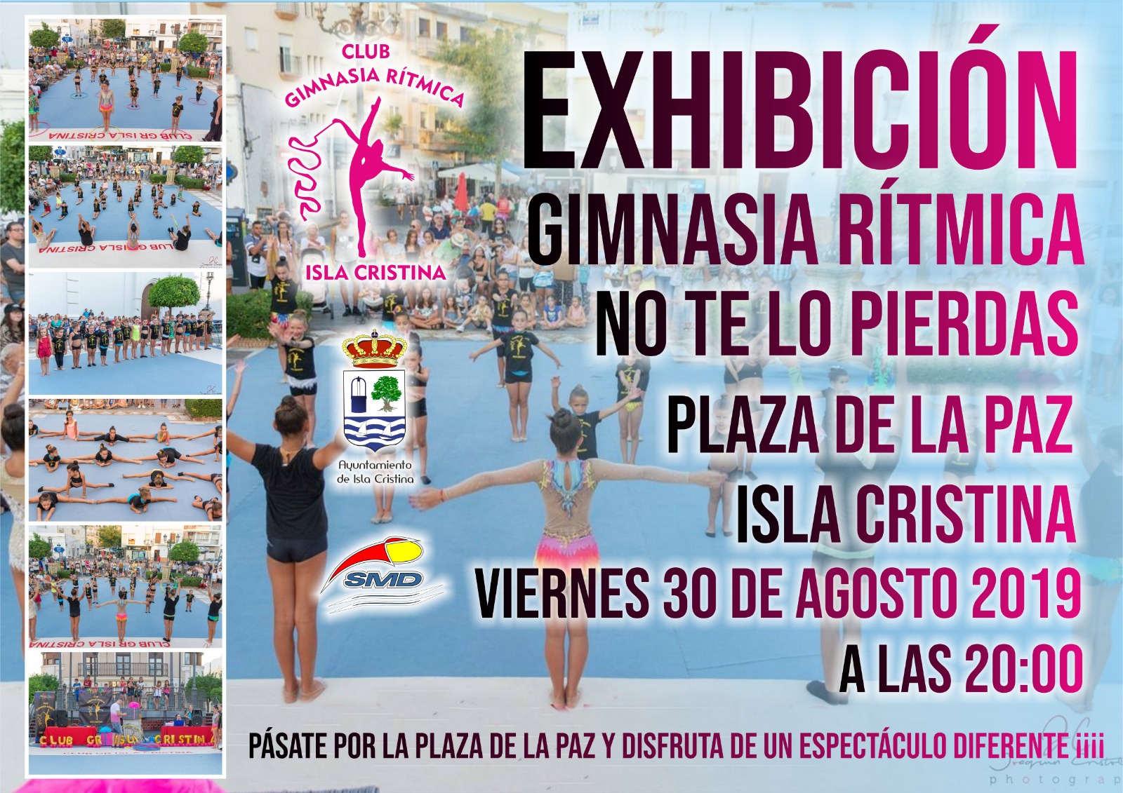 Exhibición de Gimnasia Rítmica en Plaza de la Paz de Isla Cristina