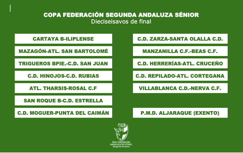 El Moguer Rival del Punta del Caimán en la Copa Federación de Segunda Andaluza Sénior