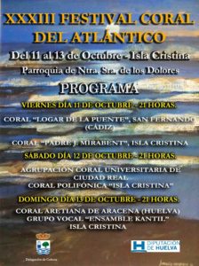 Este fin de semana se celebra en Isla Cristina el XXXIII Festival Coral del Atlántico