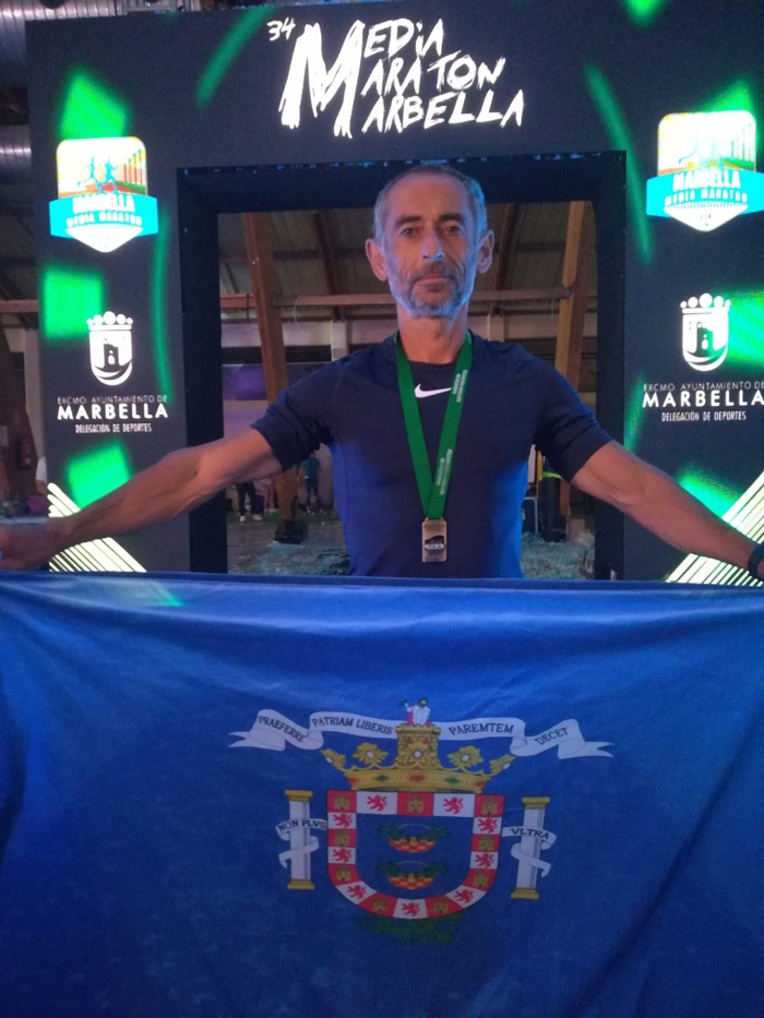José Antonio Isla, del Club de Atletismo Isla Cristina campeón de Andalucía de Media Maratón