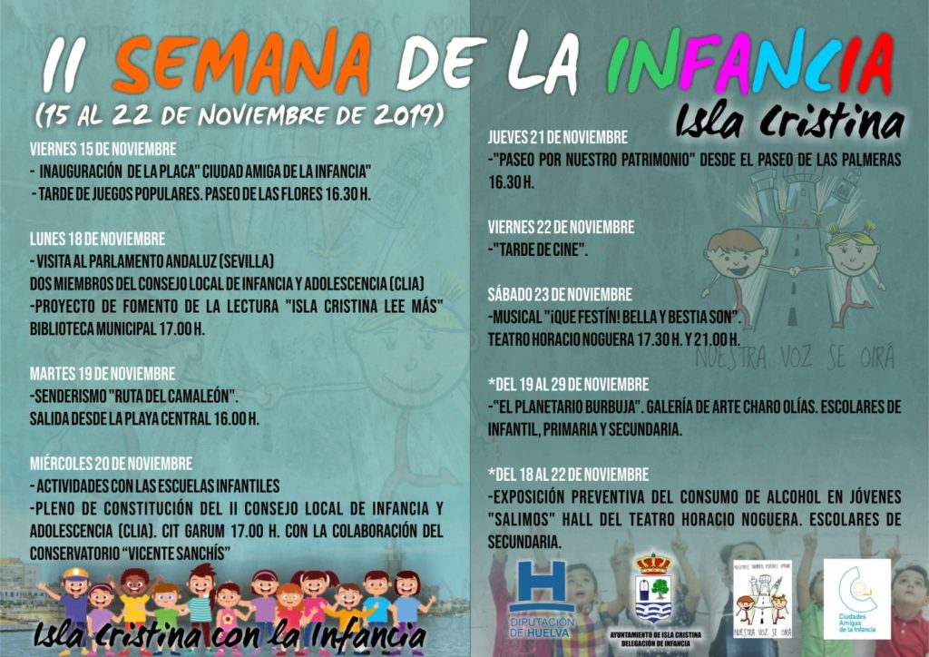Programación “II Semana de la Infancia” Isla Cristina