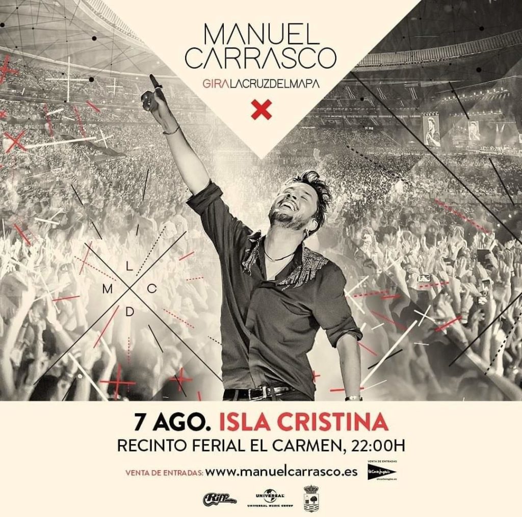 ‘La Cruz Del Mapa 2020’ de Manuel Carrasco llegará el 7 de agosto a Isla Cristina