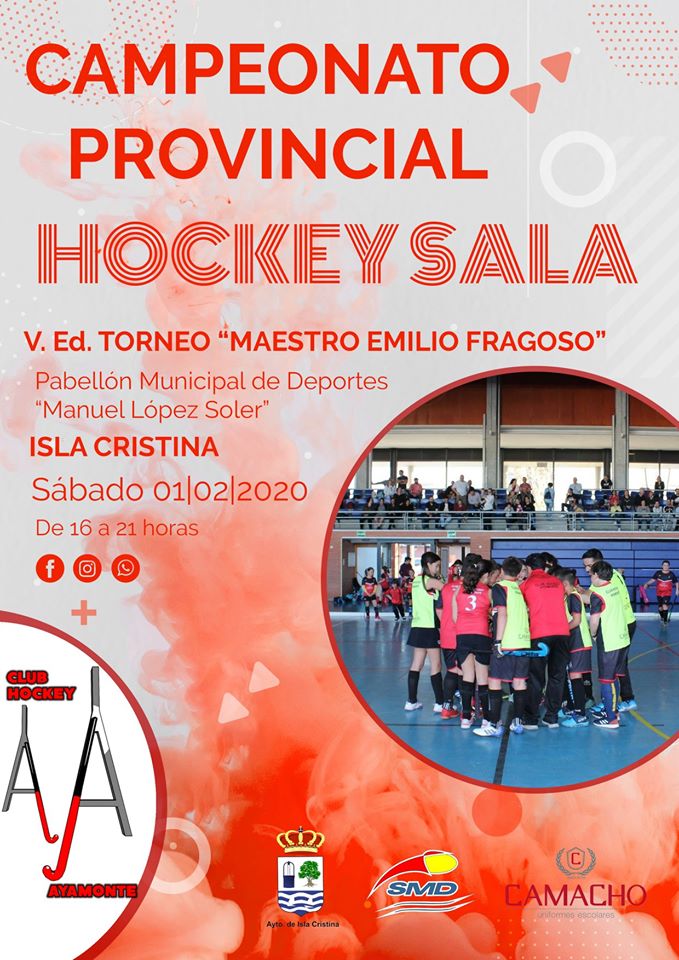 Isla Cristina acoge el Campeonato Provincial de Hockey Sala y V Ed. 'Maestro Emilio Fragoso.'