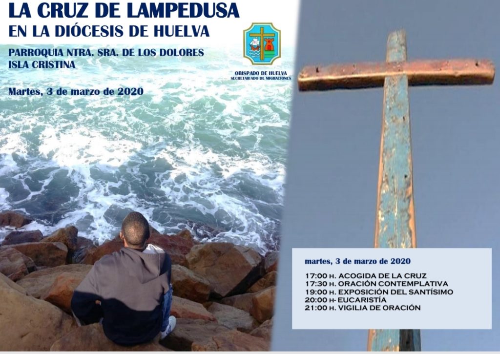 Isla Cristina acoge la Cruz de Lampedusa
