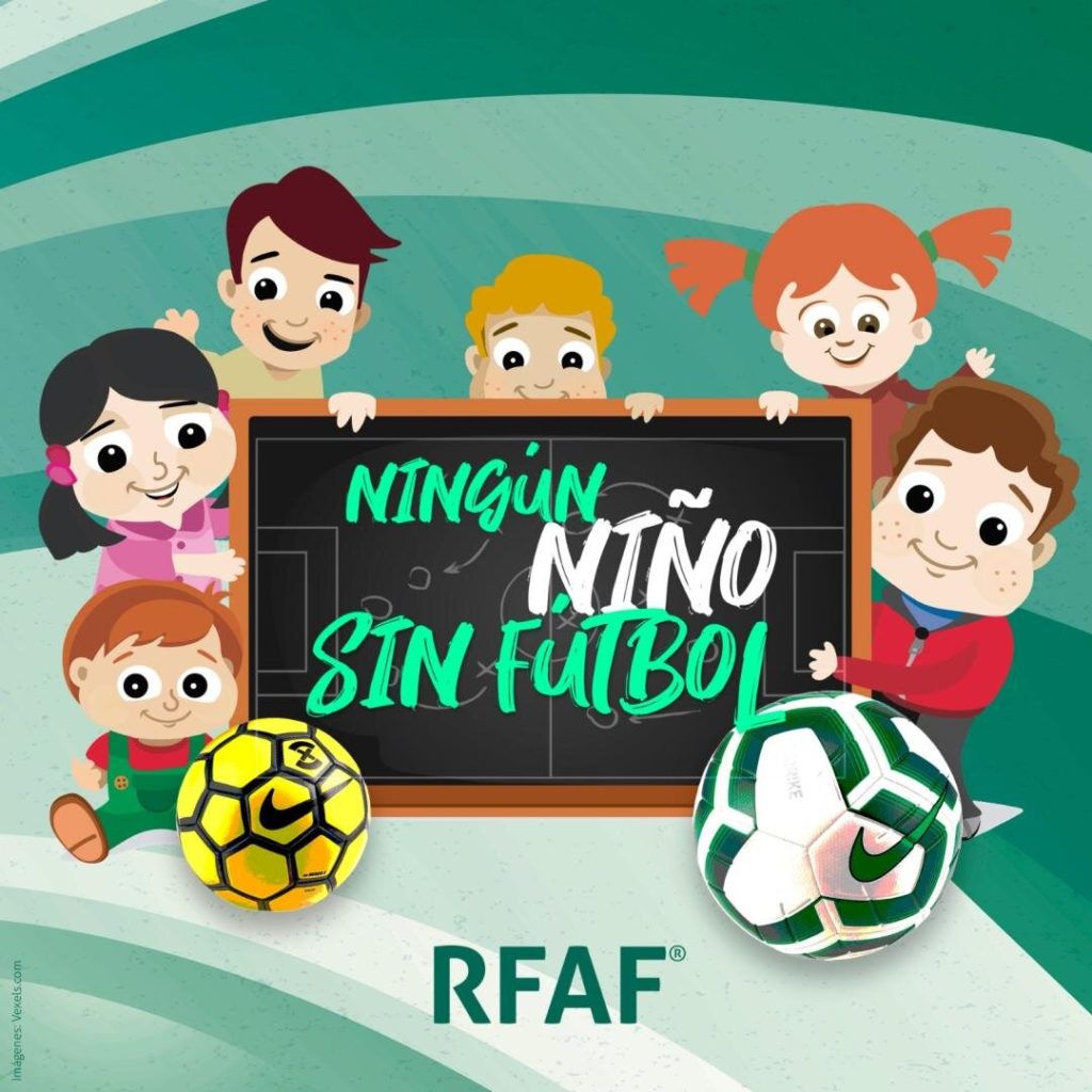 “Ningún niño sin fútbol”, campaña de solidaridad de la RFAF contra el COVID-19