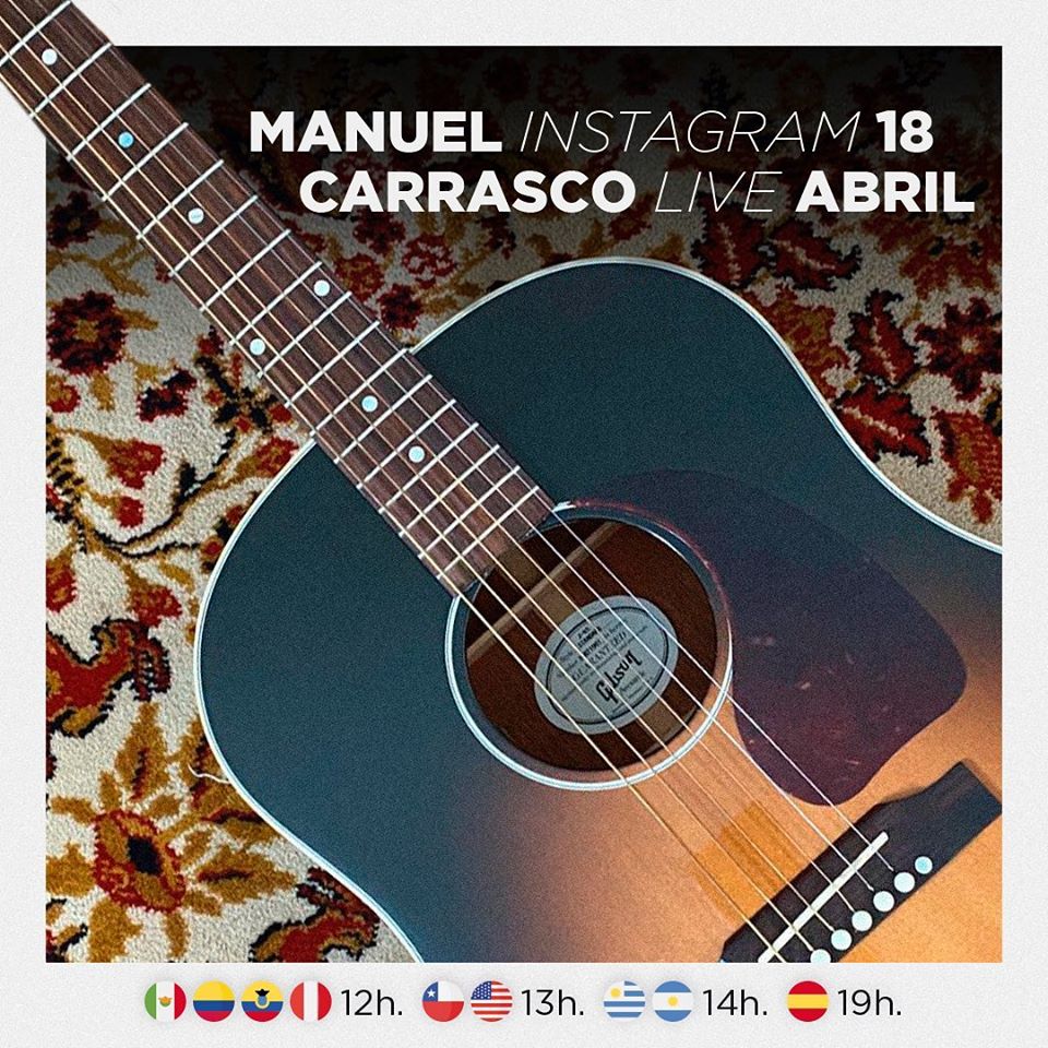Concierto online este sábado de Manuel Carrasco