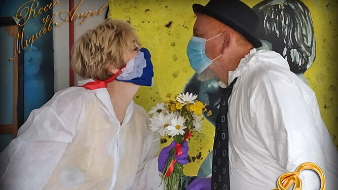 Un artista isleño celebra una boda en pleno confinamiento