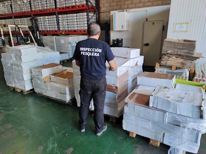 Inspección Pesquera incauta más de 16 toneladas de productos en la provincia de Huelva