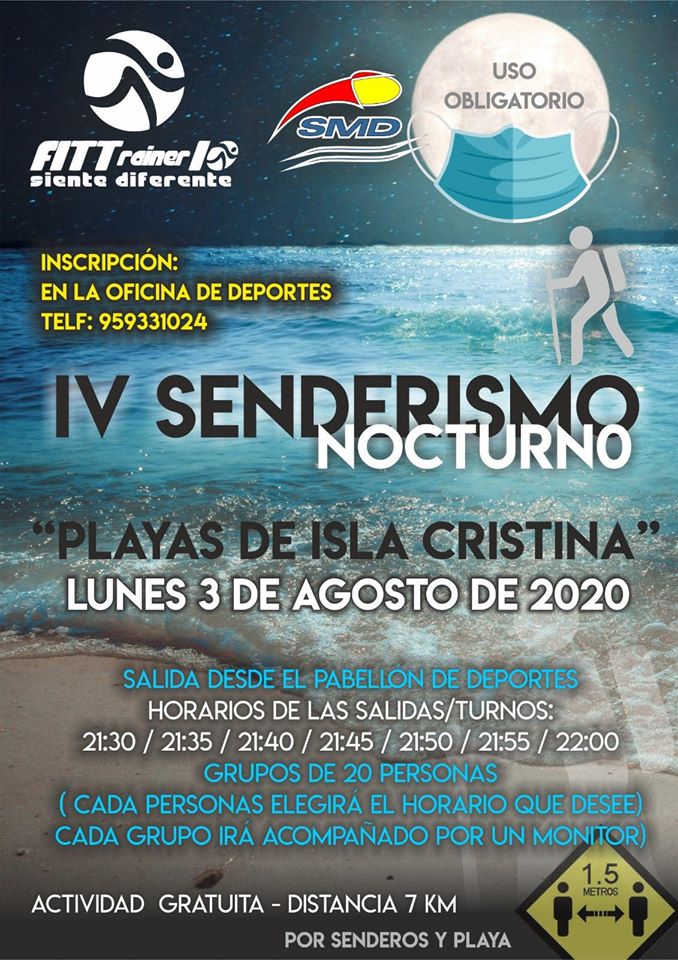 En Marcha la IV Edición del Senderismo Nocturno Playas de Isla Cristina
