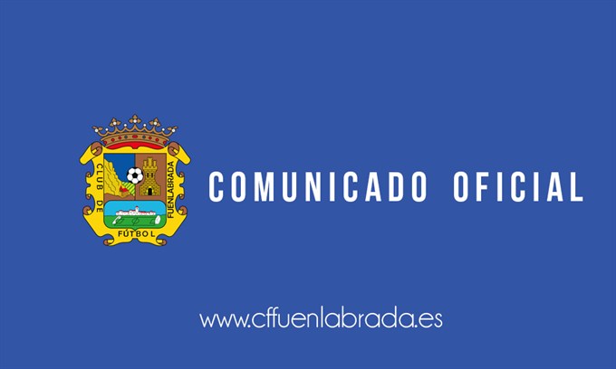Comunicado del CF Fuenlabrada, donde juega el isleño Caye Quintana.