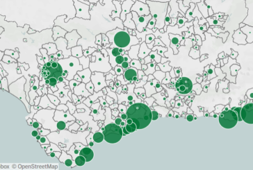 Mapa del Covid por localidades en Huelva en los últimos 7 días