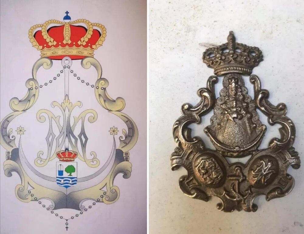 Nuevo escudo y medallas para la Hermandad del Rocío de Isla Cristina