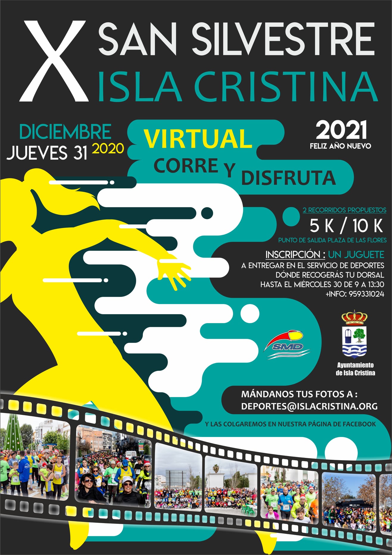 Isla Cristina acoge la Clásica San Silvestre 2020 “Virtual”