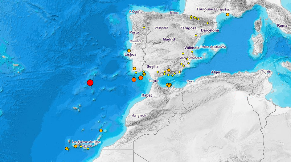 Registran tres nuevos terremotos frente a la costa de Isla Cristina