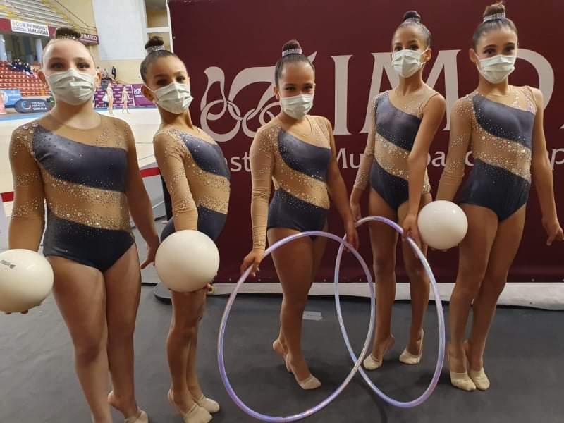 Destacada actuación de las gimnastas Infantiles del Club de Gimnasia Rítmica La Higuerita