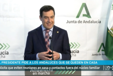 El Presidente JuanMa Moreno pide a los andaluces que nos quedemos en casa-