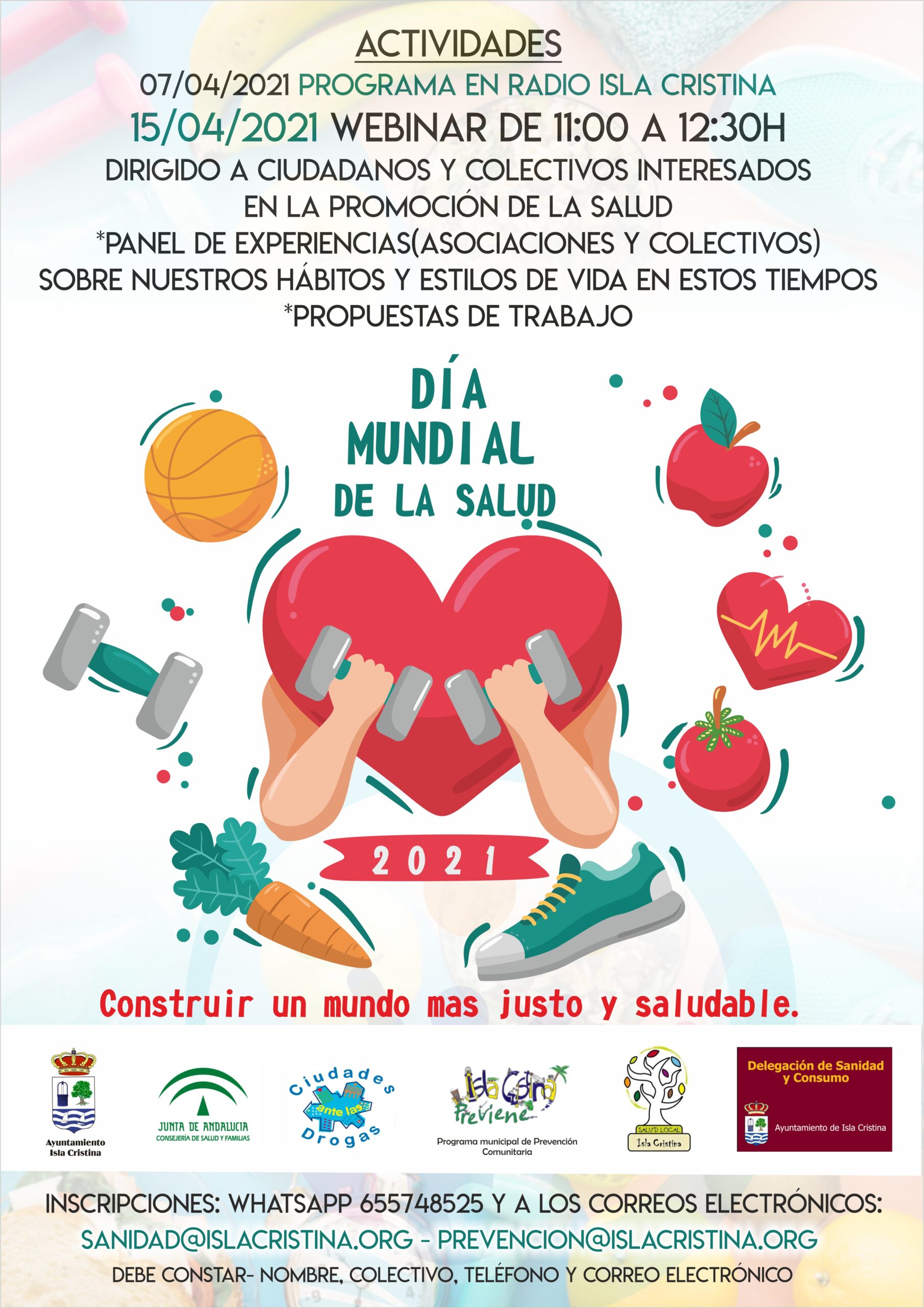 Celebración del “Día Mundial de la Salud 2021” en Isla Cristina