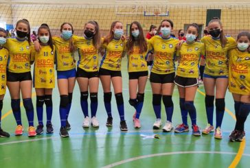 Victoria de las infantiles y cadetes del Voleibol Isla Cristina en Cartaya