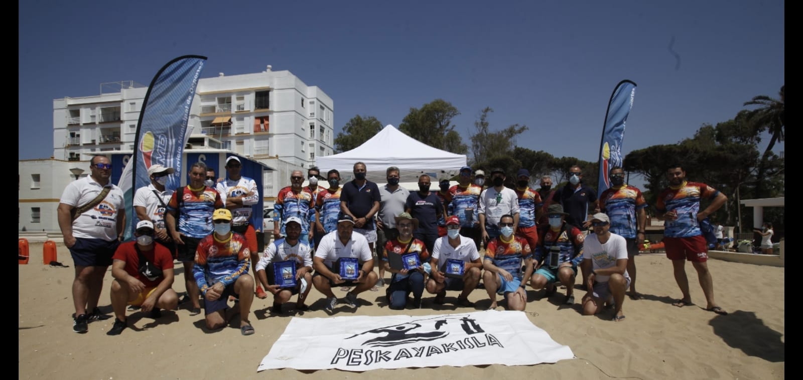 Celebrado en Isla Cristina el Campeonato Inter Club de pesca en káyac