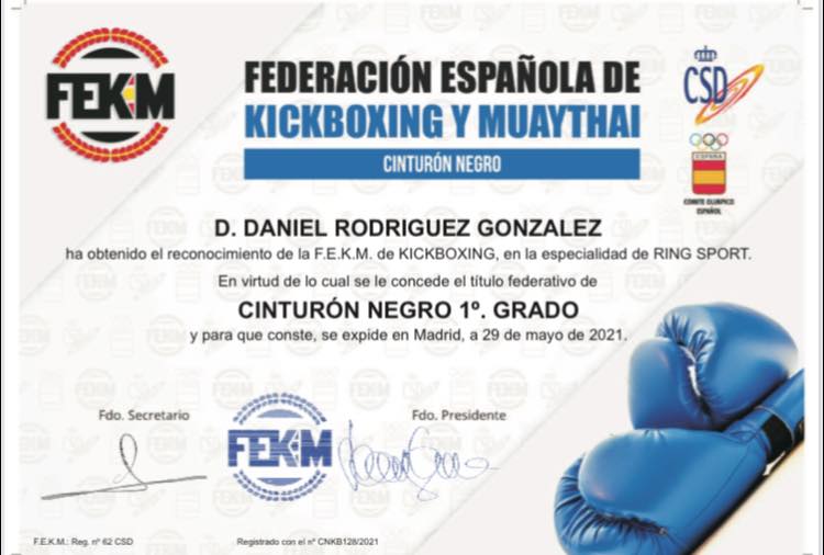 El luchador isleño Daniel Rodríguez obtiene la titulación de Cinturón Negro