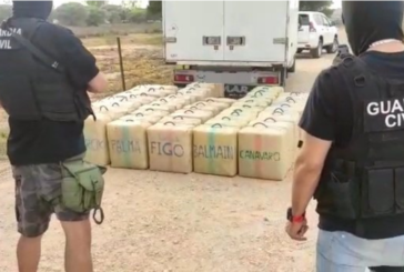 Intervienen más de tres toneladas de hachís en dos operativos en Mazagón e Isla Cristina
