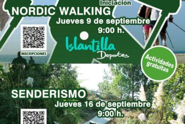 'Iniciación al Nordic Walking' y 'Senderismo por pinar y playa' en Islantilla