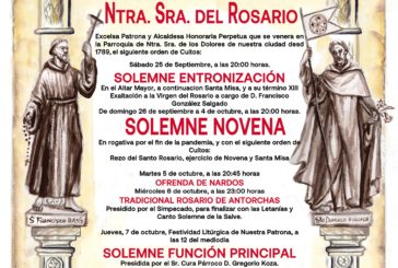 Solemnes Cultos en Honor a Ntra. Sra. del Rosario de Isla Cristina