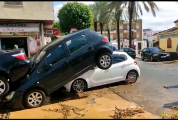 Graves inundaciones en toda la costa de Huelva por las tormentas