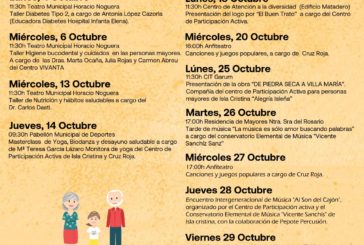 Celebración en Isla Cristina de las actividades culturales, lúdicas y ocio del IV Mes del Mayor 2021