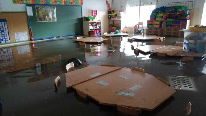 La Junta visita de nuevo los centros escolares afectados por el temporal en Huelva para agilizar las reparaciones