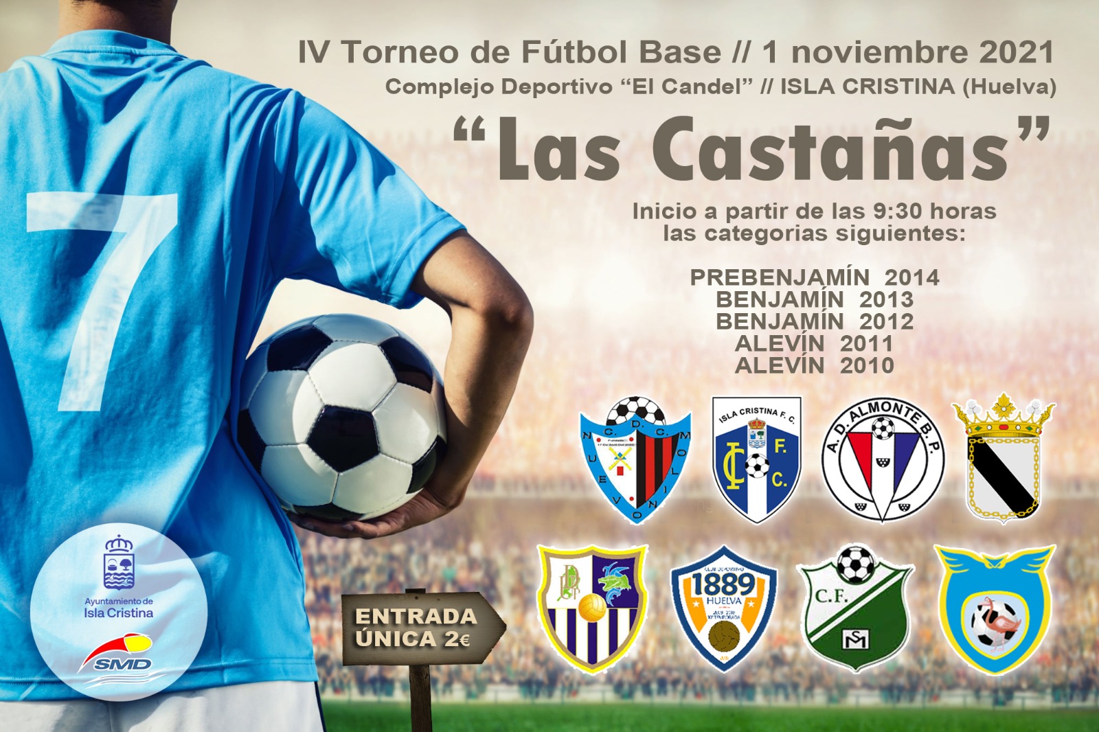 Isla Cristina acoge el IV Torneo de Fútbol Base “Las Castañas”