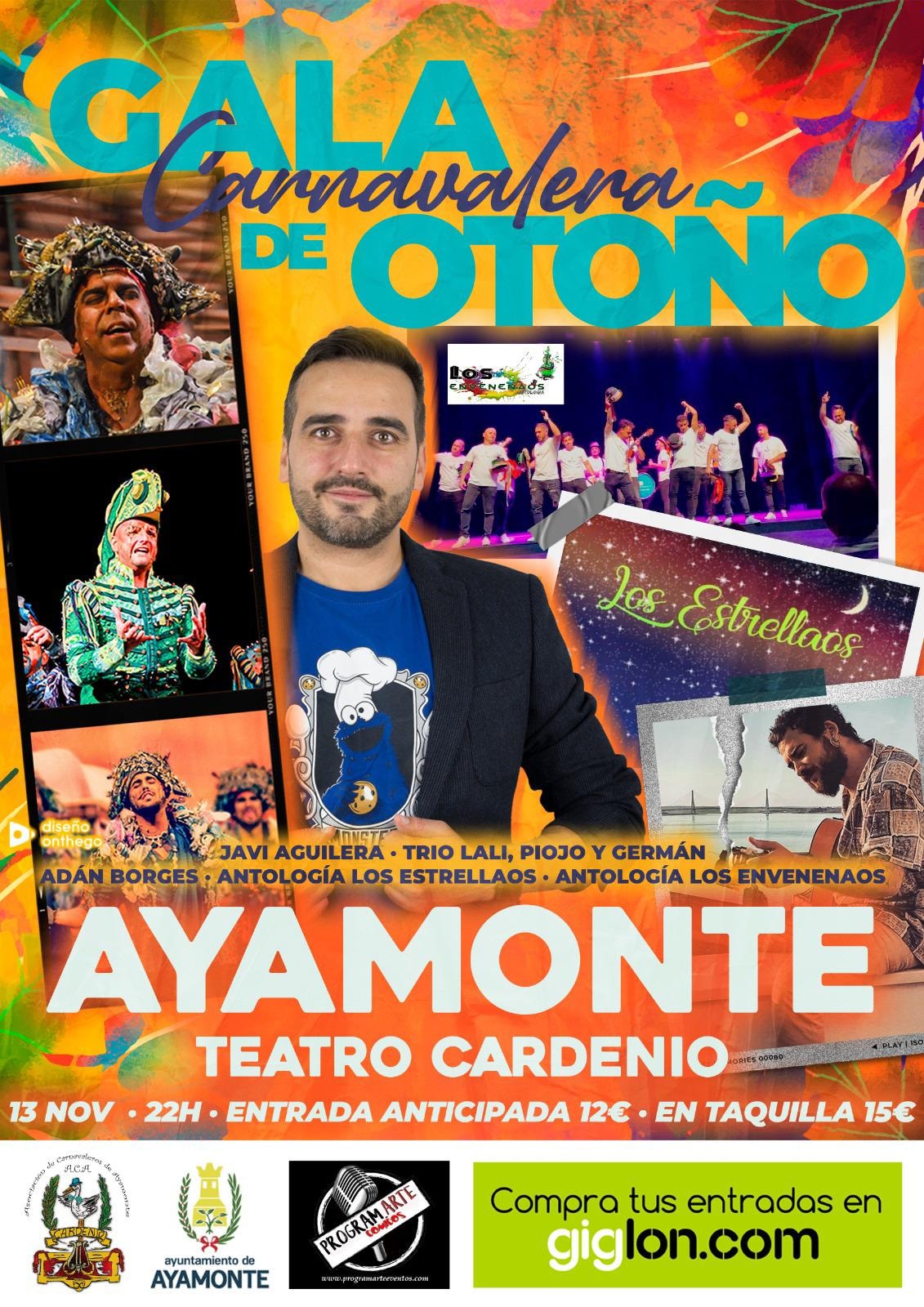 Los Envenenaos antología de Isla Cristina, en la Gala Carnavalera de Ayamonte