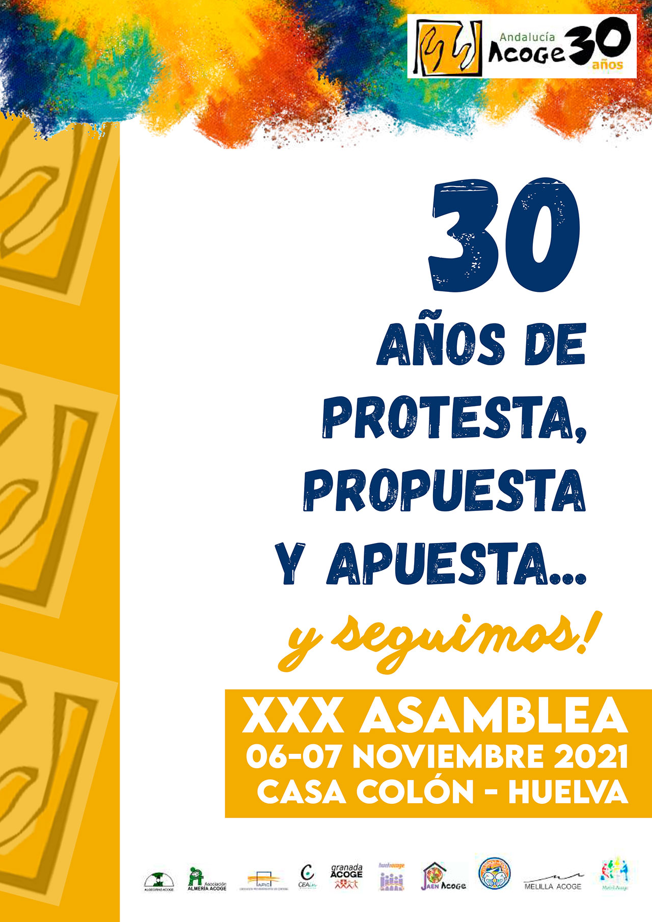 Andalucía Acoge celebrará este fin de semana en Huelva su XXX Asamblea General Extraordinaria