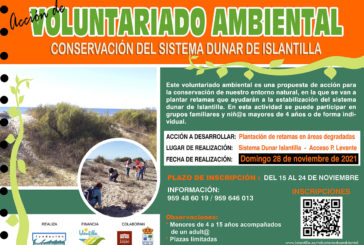 Acción de Voluntariado Ambiental para la regeneración del Sistema Dunar de Islantilla