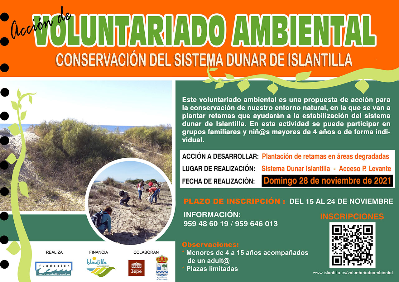 Acción de Voluntariado Ambiental para la regeneración del Sistema Dunar de Islantilla