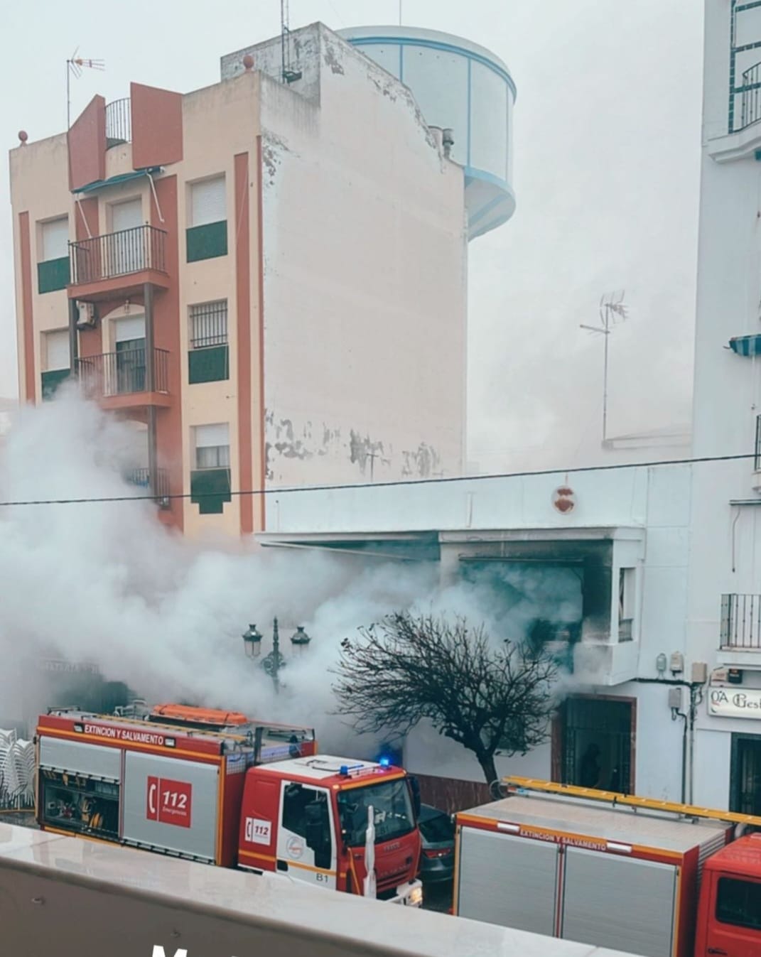 Incendio en una vivienda en la Gran Vía de Isla Cristina