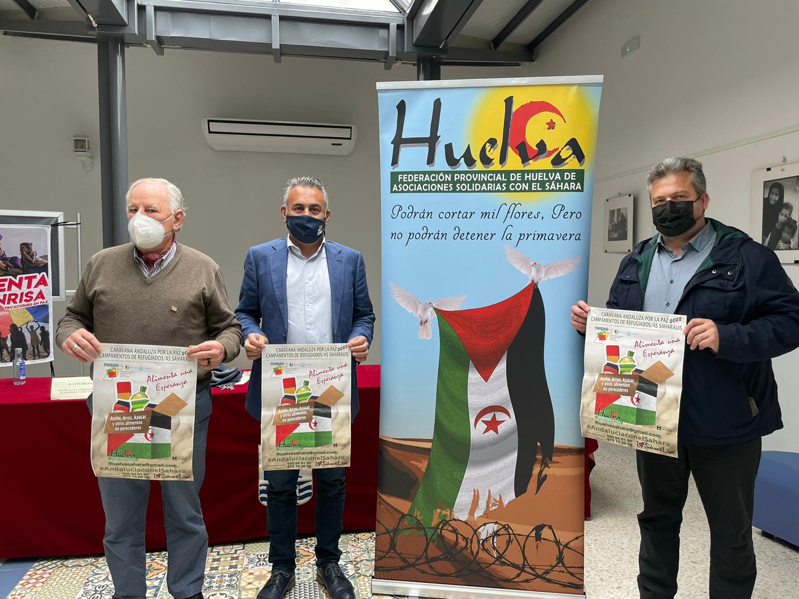 La federación Provincial de Asociaciones de Amigos con el Sáhara presenta en Isla Cristina su campaña de recogida de alimentos