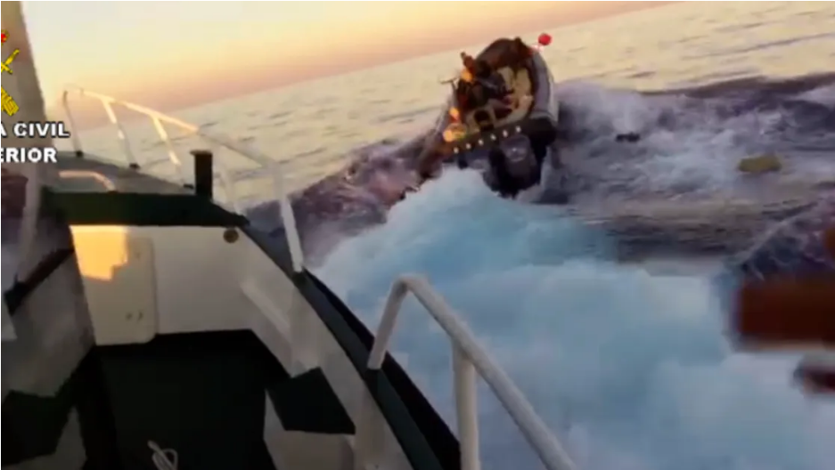 La Guardia Civil intervino 2,5 toneladas de hachís en una persecución en alta mar