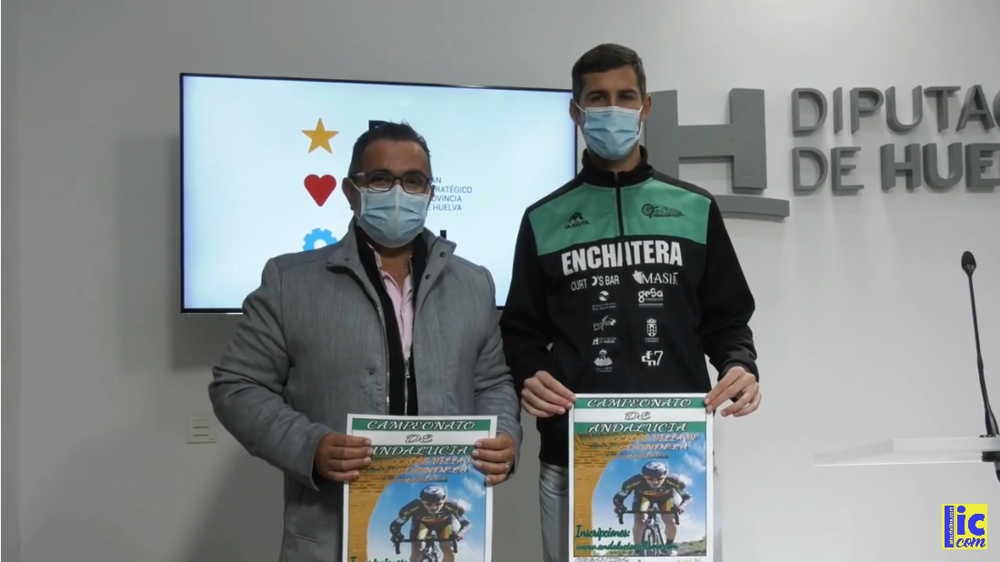 Presentación del Campeonato de Andalucía-V Ciclocross Villa de La Redondela en la Diputación de Huelva