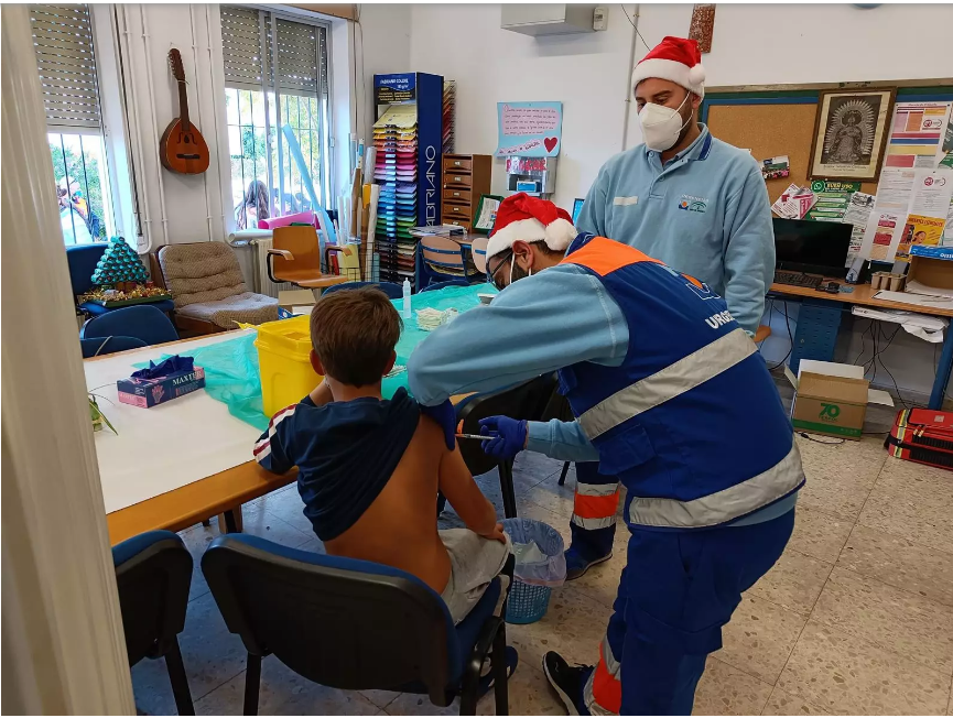 La Junta lleva a cabo este sábado el grueso de la vacunación de los menores de 9 a 11 años en Huelva